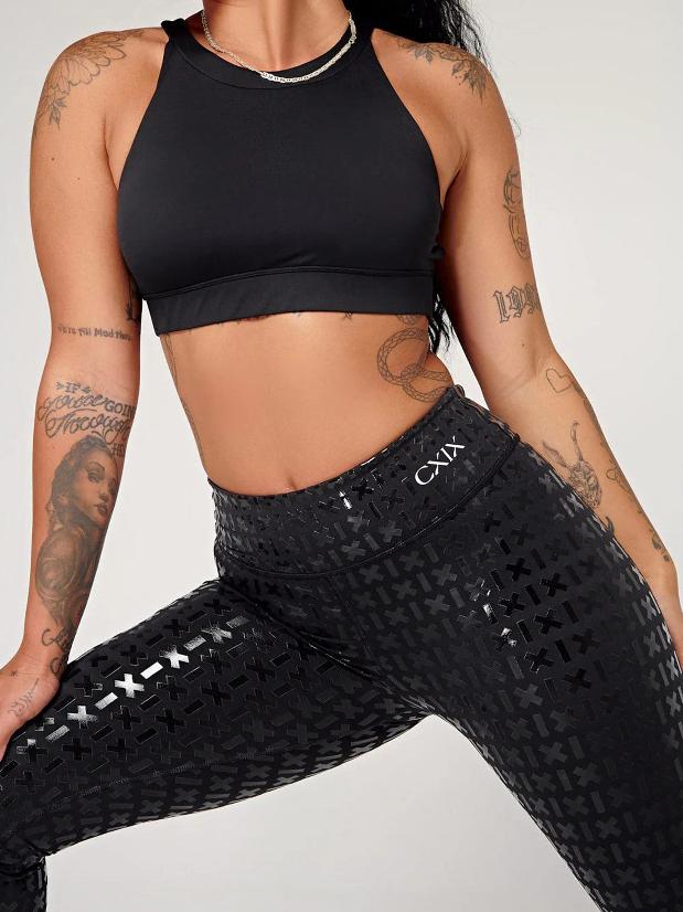 CXIX Gecko Grip Leggings - Black Waistband Grip